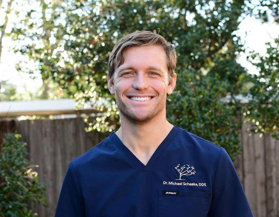 Dentist smiling outdoors in Aesthetic Dentistry & Implants in Weatherford, TX